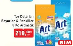 ARTMATİK TOZ DETERJAN BEYAZLAR & RENKLİLER 8 KG